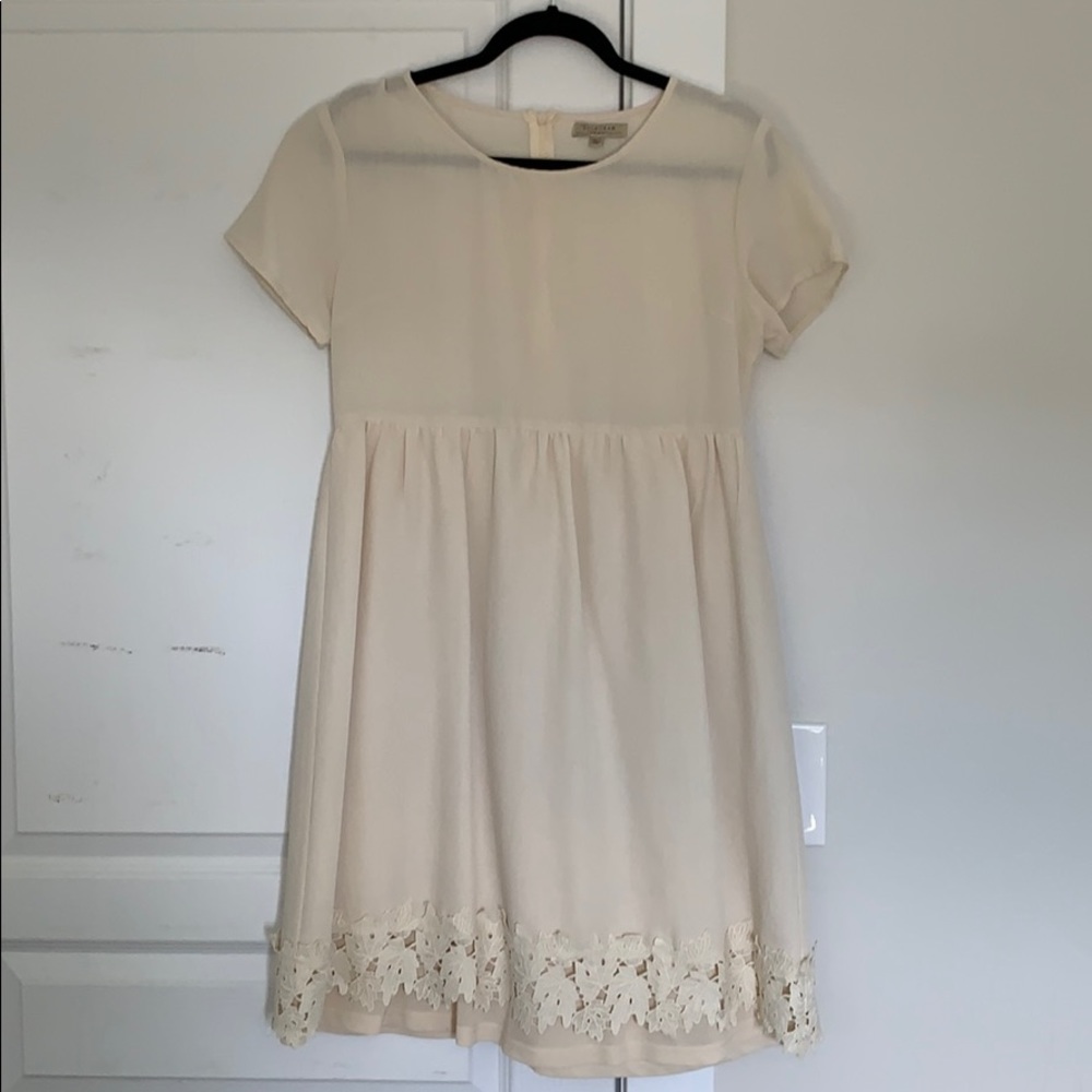 Citrus and Lemon cream dress ONLY WORN ONCE